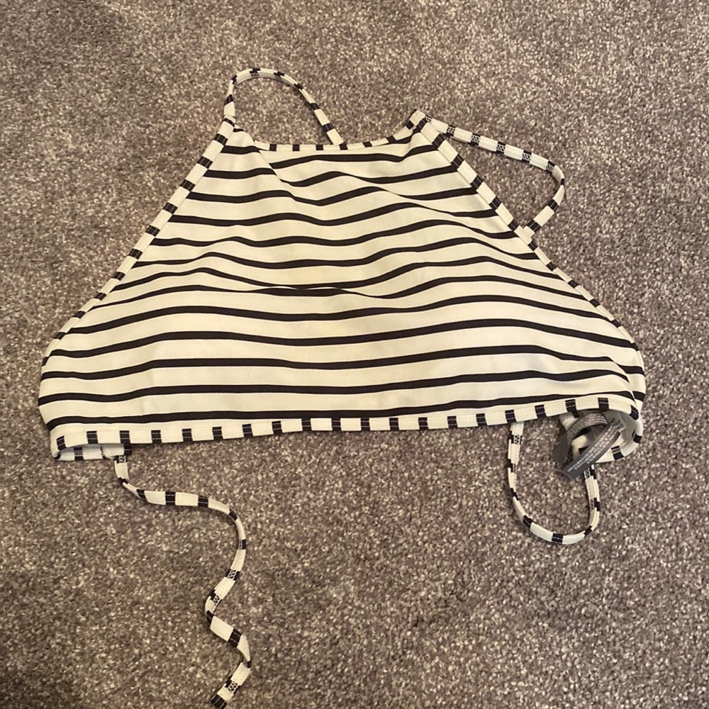Striped Aerie Bikini Top
